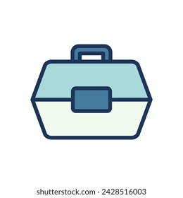 tackle box icon symbol vector template collection