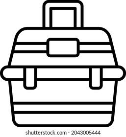 Tackle Box icon vector image. Can also be used for web apps, mobile apps and print media.