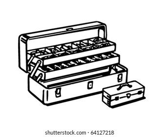 Tackle Box - Retro Clipart Illustration