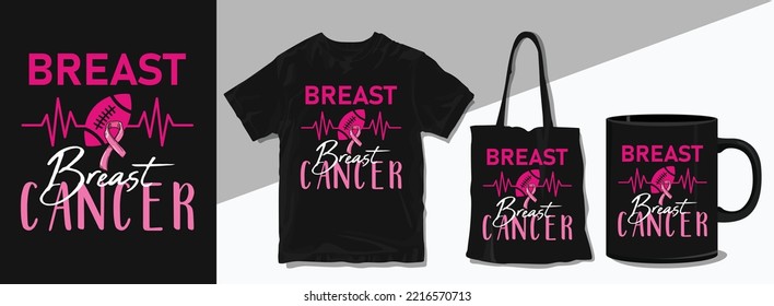 Tackle Breast Cancer Football Pink Shirt Design, Cancer Awareness shirt, Cancer 2022 t-shirt design, Breast Cancer Pink t-shirt, Warrior shirt design

