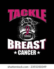 TACKLE BREAST CANCER TSHIRT DESIGN