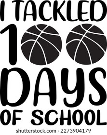 I tackled 100 days of school t-shirt design