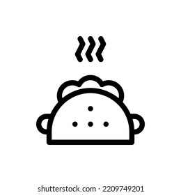 Taco, Bread, Fast food, Flat Icon Logo Illustration Vector Isolated. Taco and Fast food icon set. Suitable for Web Design, Logo, App. 