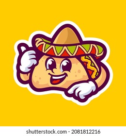 Taco Cartoon Mascot Logo Design