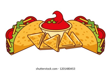 taco chili sauce nachos mexican food traditional