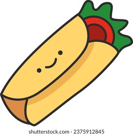 taco fast food icon design, vector illustration eps10 graphic