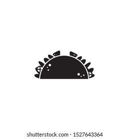 taco fast food line style icon vector illustration design