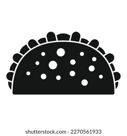Taco Food Symbol einfache Vektorgrafik. mexikanisches Essen. Tacos-Menü
