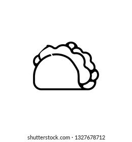taco food take away icon, vector, eps10