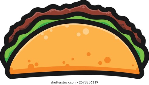 Taco icon design, food icon