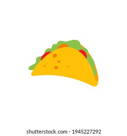 Taco icon design template vector illustration