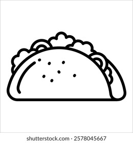 Taco Icon Element For Design