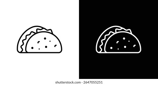 Ícone Taco. ícone do vetor Design Gráfico. Ícones Ui Ux