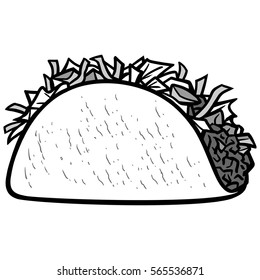Taco Icon Illustration
