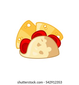 taco icon illustration isolated vector sign symbol