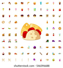 taco icon illustration isolated vector sign symbol
