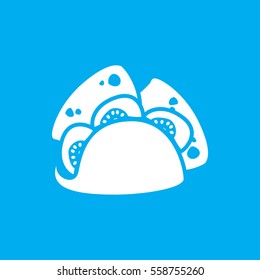 taco icon illustration isolated vector sign symbol