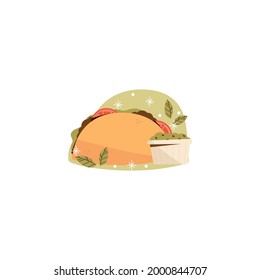 Taco Icon On White Background