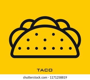 Taco icon signs