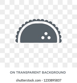 Taco icon. Trendy flat vector Taco icon on transparent background from United States of America collection. 