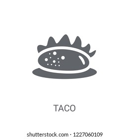 Taco icon. Trendy Taco logo concept on white background from United States of America collection. Suitable for use on web apps, mobile apps and print media.
