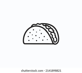 Taco Icon Vector Art, Logo, and Graphics.