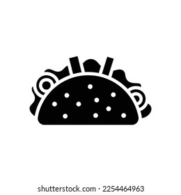 taco icon vector design template in white background
