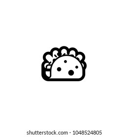 Taco icon. Vector taco illustration