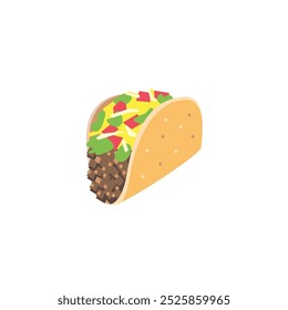 Ícone Taco. Design de ilustração vetorial.