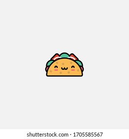 taco icon vector illustrator sign