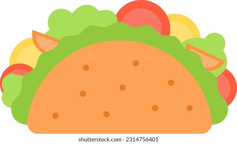 Taco icon vector image. Suitable for mobile application web application and print media.