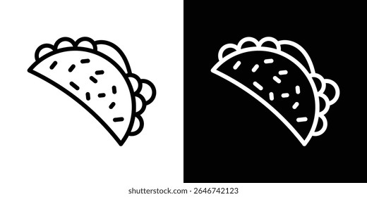 Taco icon vector simple element illustration editable