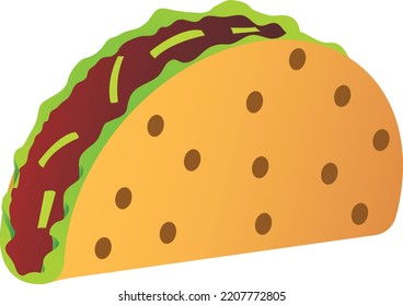 Taco Icon Vector Without Background