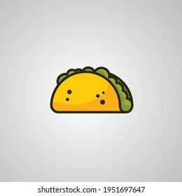 taco illustration logo vector template