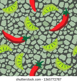 Taco inspired pop art seamless illustrated pattern! Tasty & colorful print perfect for restaurants, parties, fabrics, stationery, and more!