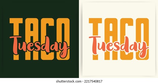 Taco Lettering With Vector Illustration Cinco De Mayo Funny Hand-drawn Typography Set Of Taco Lettering With Vector Illustration Cinco De Mayo Funny Hand Drawn Typography