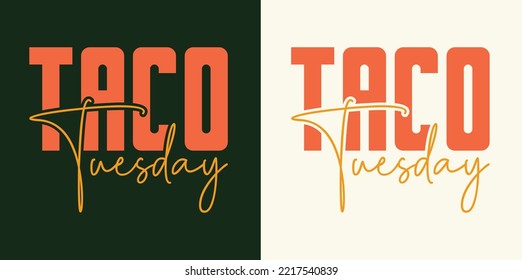 Taco Lettering With Vector Illustration Cinco De Mayo Funny Hand-drawn Typography Set Of Taco Lettering With Vector Illustration Cinco De Mayo Funny Hand Drawn Typography