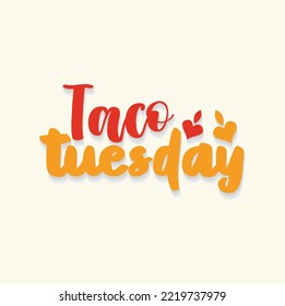Taco lettering with vector illustration Cinco de mayo funny hand-drawn typography Set of taco lettering with vector illustration cinco de mayo funny hand drawn typography