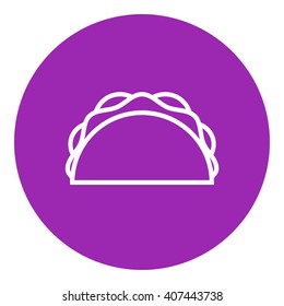Taco line icon.