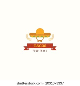 taco logo color vector emblem