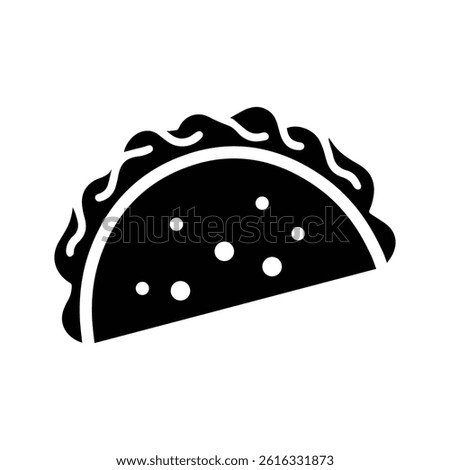 taco logo icon illustration flat