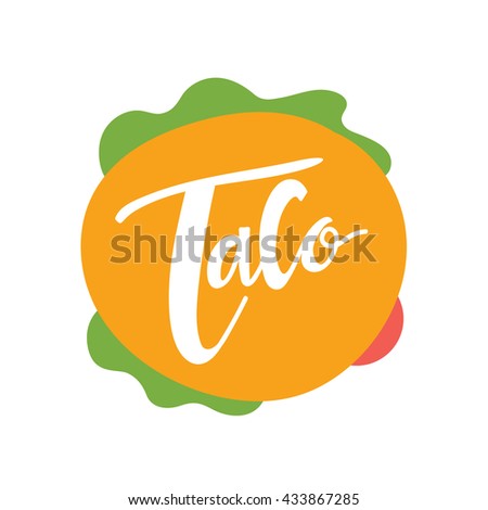 taco logo mexican food logo template stock vector royalty free