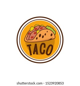 Taco logo template vector illustration Vector