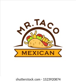 Taco logo template vector illustration Vector
