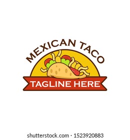 Taco logo template vector illustration Vector