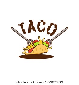 Taco logo template vector illustration Vector