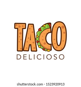 Taco logo template vector illustration Vector