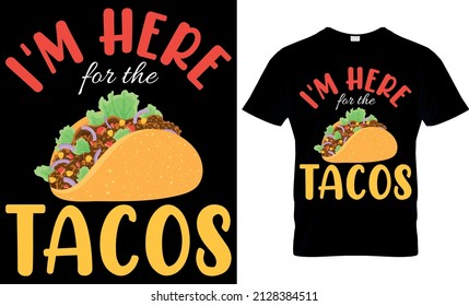 Taco Lover T shirt - Tacos T shirt Design Template