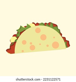 Taco madness mexican design background banner 
