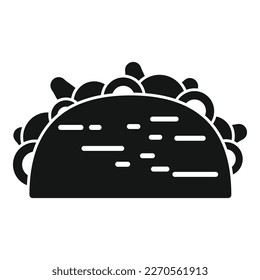 Taco meal icon simple vector. Mexican food. Tacos menu